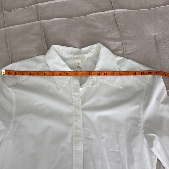 H&M White Dress Shirt Classic Formal Attire - Picture 8 of 9